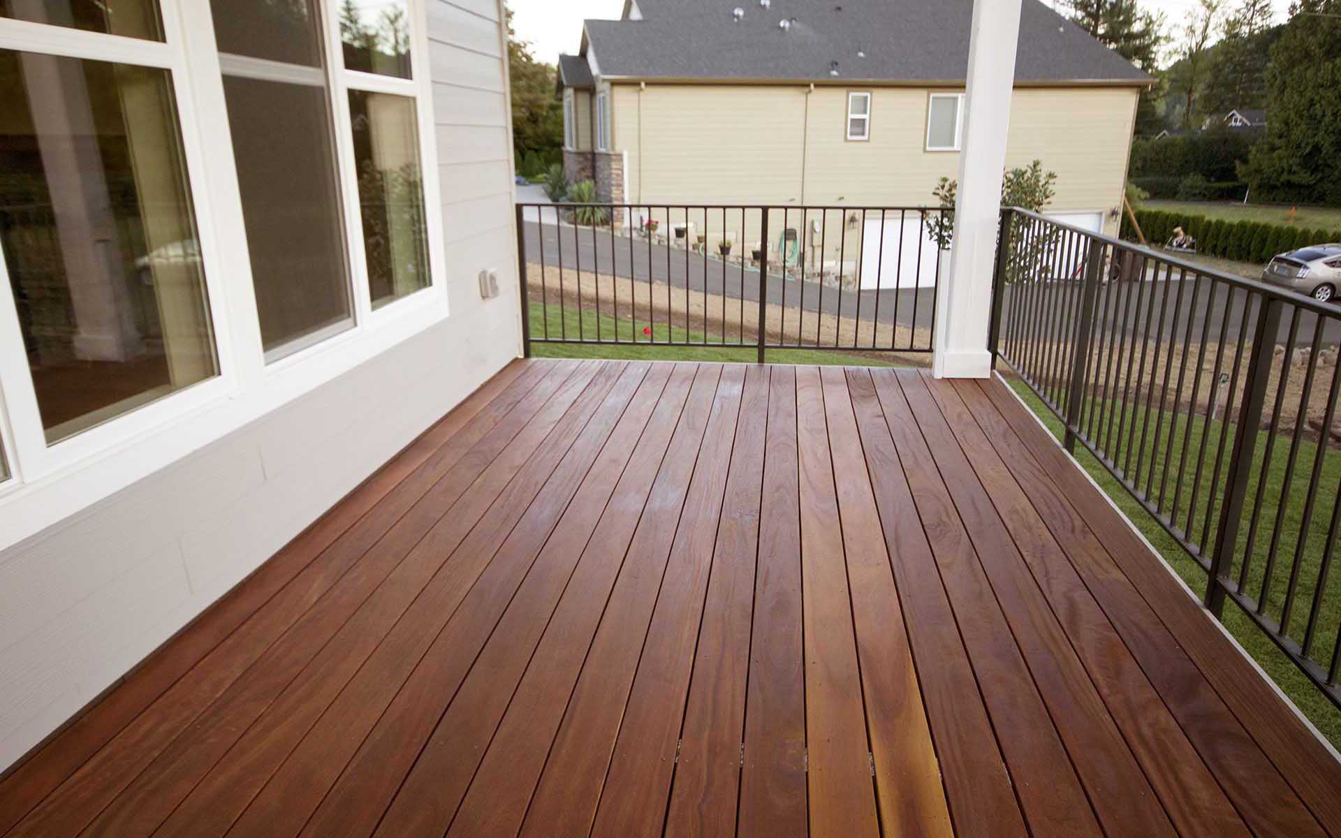 Fire Resistant Wood Deck in California